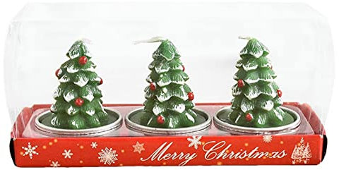 Christmas Scented Candles Set, Holiday Tealights Candles for Home Decor Scented, Christmas Decorative Candles, / /Christmas Tree Shaped Candles, Holiday Centerpieces