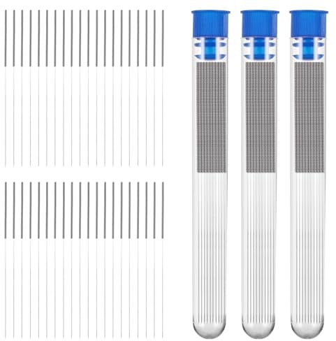 Giantree 60 Stück 3D Drucker Düsen Reinigungs Nadel, 3D Drucker Düsenreinigungsset, Edelstahl-Düsenreinigung Nadeln 3D-Drucker-Zubehör Nozzle Cleaning Tool Kit Nadeln 3D Drucker Werkzeugset (0,4 mm)