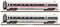 Fleischmann 7760008 N 2er-Set 2: Zwischenwagen Ice-T (BR 411) der DB AG 2. Klasse Bpmbz 411.6, 2. Klasse Bpmz 411.7