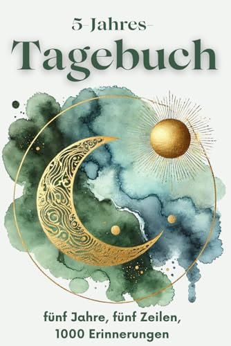 5-Jahres-Tagebuch: Setze deinen Fokus selbst! Reflexion, Dankbarkeit, persönliche Erfolge & mehr – Tägliche Einträge ohne vorgegebene Themen oder Fragen. Fünf Jahre, fünf Zeilen, 1000 Erinnerungen