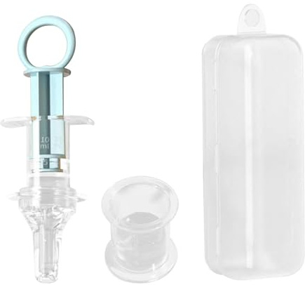 Youngwier Babyspritze für Medikamente, -Medizinspritze, Medikamentenspender für Kinder, Medikamenten-Schnuller für Babys über 0 Monate, Baby-Fütterungsspritze-Schnuller, Medikamentenspender
