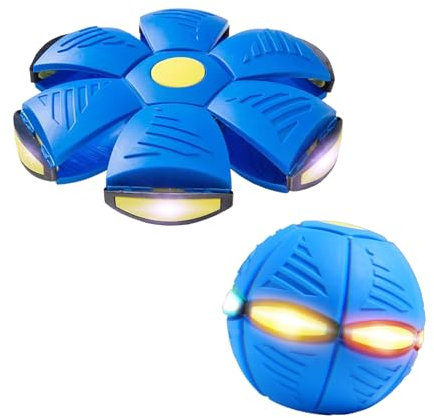 FEIEQILAI-Pet Toy Flying Saucer Ball Flying Saucer Ball Dog Toy Portable Flying Saucer Toy New UFO Pet Flying Saucer Ball Deformed Ball Parent-Child Toys for Outdoor Sports Beach Games (blue)