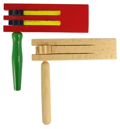 Spin Ratchet – Musikinstrument mit Ratsche – traditionelles Schlagzeug aus Holz | Geräuschgenerator für Fußballspiele mit einzigartigem Klang | Tragbares Rasselspielzeug für Familienfeiern