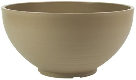 Dualoai Vaso da Fiori per ninfee da Giardino, Contenitore per piantare Fiori, Vaso per Piante acquatiche, Vaso per Piante galleggianti per davanzali di, Giallo Terroso, 40 Cm