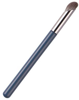 Mini pinceau à correcteur biseauté 1 pièce Pinceau correcteur pour le contour des yeux Pinceau de maquillage pour les imperfections liquides et crémeuses Bleu