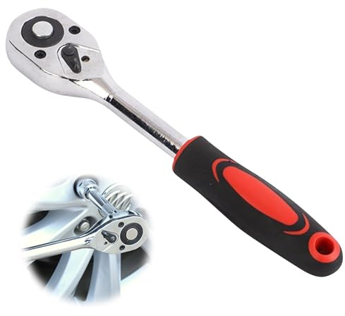 1/4-Inch Drive Ratchet,24-Tooth Quick Release Socket Wrench for Auto Repair | Small Ratchet Wrench Socket Wrench,mini 1/4 ratchet,small socket wrench for Home Repair and Maintenance,Auto Car Repair