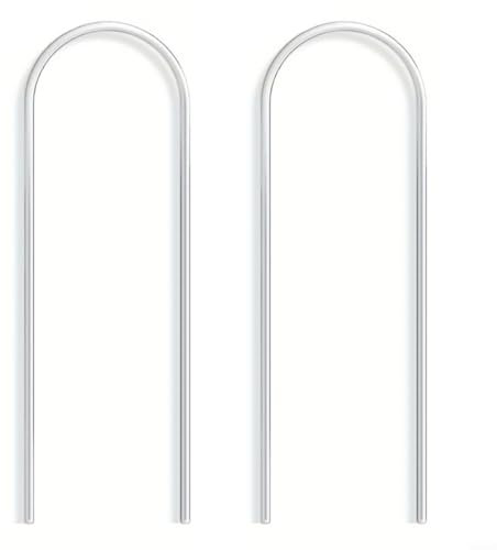 BlesConi Clear Acrylic Plant Climbing Frame U-Shaped Trellis Support for Indoor Vines Flowers Monstera Wisteria Ivy Growth Training Garden Trainer(2pcs)