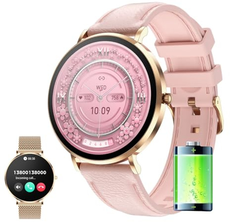 MEIION Watcho Ultra Pro Smartwatch Smartwatch Damen Herren extra flach 1,32 AMOLED Display Edelstahl IP68 wasserdicht Puls- und Blutdruckmessung 4-5 Tage Akku Fitnessuhr