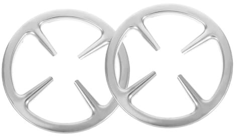HONITANO 2 pezzi per Wok Ghisa Antiscivolo per Bruciatori Gas Accessorio Cucina per e All Aperto Design Compatto e Stabile