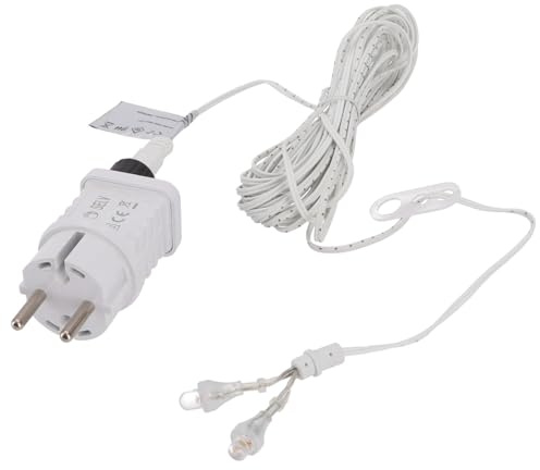 LED Beleuchtungsset für Außensterne 7m, Set 4 mit Transformator 2,4W | Inkl. Trafo mit Timer, 12V, 3,6W, für 55 cm und faltbare Sterne 50-70 cm