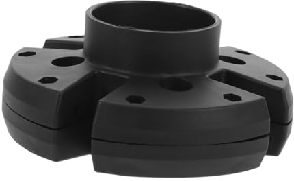BESTonZON Bandeja para Sombrilla de Patio Repuesto para Sombrilla Exterior Soporte de Abrazadera Accesorio de Playa Base de Repuesto Adaptador para Orificio