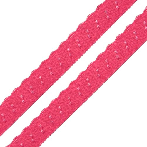 Wäschegummi 10% Elasthan Faltgummi Ziergummi 10mm Dessous-Gummi Falzgummi Bogenkante ab 1m elastisches Einfassband