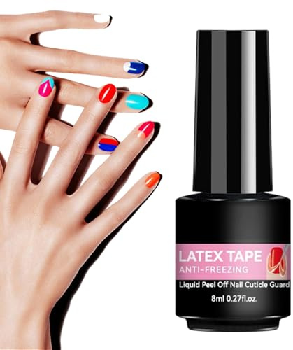 Hautschutz Nagellack – 8 ml Schnell Trocknend | Abziehbare Grundierung für Finger | Ideal für Reisen Geschäftsreisen Zuhause Schule Freundin Ehefrau Schwester Tochter