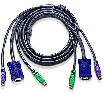 Aten 2L-5005P/C KVM PS/2 VGA Kabel, grau, 5 m