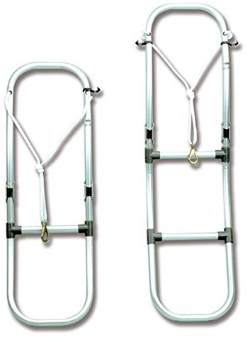Trem-Scaletta Pieghevole mod. Alfa per Canotti Pneumatici Gommoni N Gradini: 2+1=3 L mm: 930 Peso: 2100 gr.