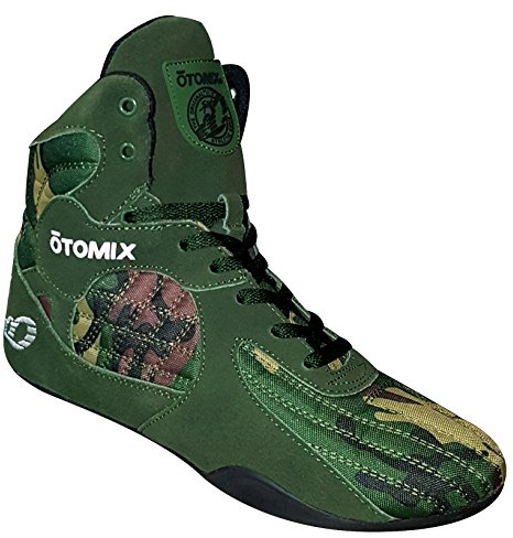 Otomix Stingray Gym Sports & Fitness Footwear for Mens & Women, Quality Multipurpose Training Shoes, Boots for Boxing, Wrestling, Weightlifting, Martial Arts, Deadlift - Green Camo