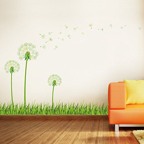 Walplus Wandaufkleber Leuchtet Im Dunkeln Löwenzahn Abnehmbare Selbstklebend Wandbild Kunst Aufkleber Home Dekoration Wohnzimmer Schlafzimmer Büro Tapete Kinderzimmer Geschenk