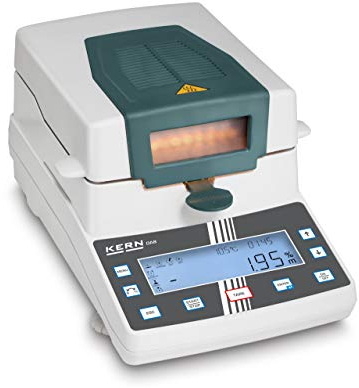 Kern & Sohn Feuchtebestimmer DAB 100-3 (Wägebereich Max 110 g, Ablesbarkeit 0,001 g, mit Halogen-Quarzglasstrahler, inkl. Sichtfenster) DAB 100-3