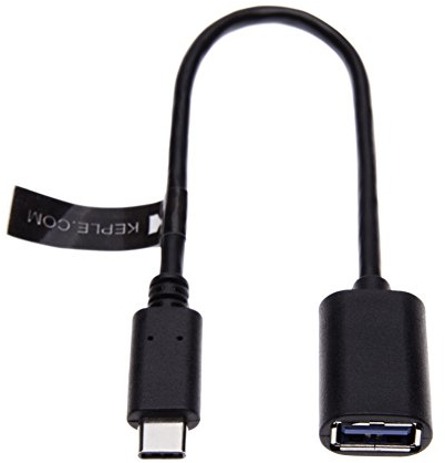 Type C OTG Adapter Converter Compatible with Samsung Galaxy A3 A5 A7 (2017) On The Go- USB Host Cable USB C 3.1 to Standard Female 3.0 Connector Keyboard Mouse Memory Stick Flash Drive 15 cm / 0.5ft