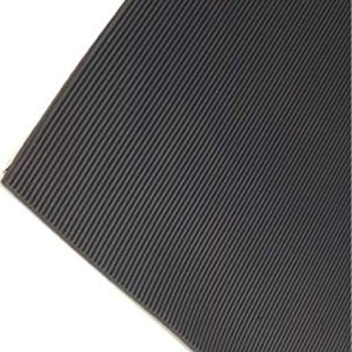Rubber Flooring Matting Fine Ribbed Pattern 3m x 1m x 3mm - Workshop Garage Shed Van Flooring Mat Non-Slip Anti-Static Workbench Mat