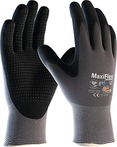 Handschuh MaxiFlex Endurance with AD-APT 42-844, Größe 10 grau/schwarz, 12 Paar