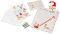 9-TLG. Briefset Weihnachten - Lieber Weihnachtsmann - Post Weihnachten - Kinderpost für Nikolaus - Weihnachtsmannpost - Post ans Christkind - Briefe Basteln und Malen