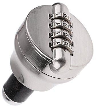 Inzopo Cadenas à Combinaison pour Bouteille de Vin Code 4-Chiffre Serrure en Alliage Zinc