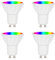 BAOMING Smart Glühbirne GU10, 5 W Led Lamp App dimmbar, Wi-Fi Smart Bulbs RGB Warmweiß 2700K, kompatibel mit Alexa, Google Assistant, Abstrahlwinkel 38 Grad, 4er
