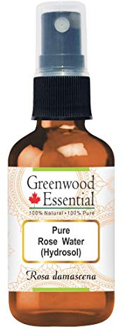 Greenwood Essential Naturreine Rosen Wasser (Hydrosol) (Rosa damascena) 100% Naturreine Therapeutische Qualität 100ml (3,38 oz)