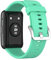 KINOEHOO Bracelet de montres Compatible avec HUAWEI Watch Fit Bracelets de remplacement en Silicone.(bleu-vert)