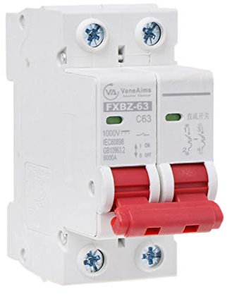 SUCHUANGUANG 2P DC 1000V Mini Interruttore Solare 10A / 16A / 32A / 50A / 63A DC Interruttore magnetotermico DC fotovoltaico