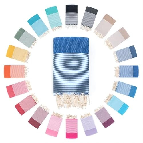 Darido Honeycomb Asciugamano hammam fatto a mano - Asciugamano da sauna, bagno e spiaggia XXL 100 x 200 cm - 100% cotone - Leggero, morbido e assorbente - Multiuso e pratico