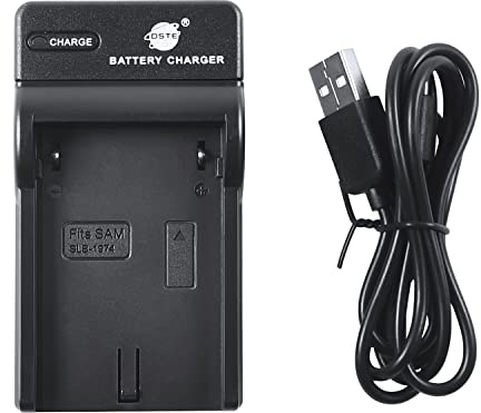 DSTE NEW USB Camera Battery Charger Compatible for Samsung SLB-1974