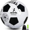 Aipwerer Fussball Grösse 4/5 Kinder,Fußball Kinder,Standard Trainingsfußball, Lederfussball,Verhindern Sprengen,Fussball mit Pumpe,Netz,Beutel und Gasnadel (Weiß/Schwarz, Ball Nr. 5)