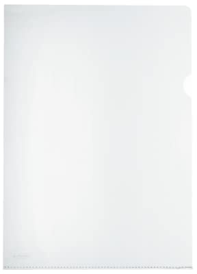 Herlitz 10843746 Aktenhülle A4 Standard, PP, 0,11 mm, transparent glasklar 100er Packung (1000-er Pack, Glasklar)