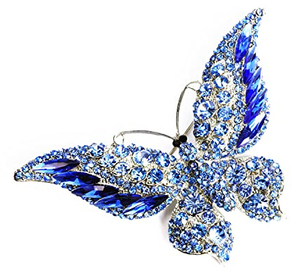QQY La broche papillon, Broche en cristal cygne broche animale Broche en diamant broche décorative pour femmes