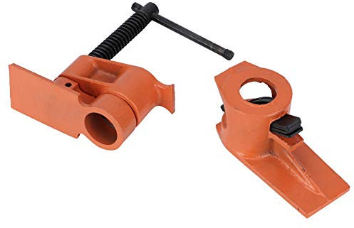 Pipe Clamp, 3/4 Inch Woodworking Jig Pipe Clamp, Pipe Clamp Jaws Vise Fixture Set, Woodworking Tool Kit, Pipe Clamp Vise Clamp (Lengthen)