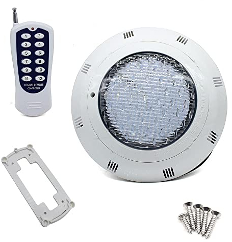 WOQLIBE LED RGB Multi-Color-Unterwasserschwimmbecken Helles Licht mit Fernbedienung Vase Base Teich Garten Party 36W/45W Unterwasser LED Beleuchtung Pool Lampen Wasserdicht IP68 (watts, 36)
