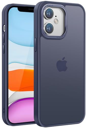 PuyaTeya Upgrade für iPhone 11 Hülle, [Militärschutz] Stoßfest Schutzhülle Samtige Touch Matt Anti-Kratzen Anti-Glatte Anti Fingerabdruck Handyhülle für iPhone 11(Navy Blau)