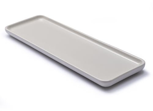 Jo Lavie Waschbecken-Tablett aus Keramik, Beige, Badezimmer-Waschtisch-Tablett, Keramik, modernes Badezimmer-Dekor für Haus, Wohnung