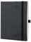 POPRUN Kalender 2025 Wochenplaner (Aug.2024-Dez.2025) Softcover mit PU-Leder, ca. A5 (22 x 16,5 cm), 17-Monate-Terminplaner 2025 1 Woche 2 Seite mit Zertifiziertem Papier - Schwarz