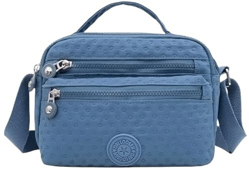 FAVORTALK Crossbody Bag Damen Schultertasche Geschenkideen für Frauen Nylon Umhängetasche Mädchen Breiter Gurt Geschenk für Einkaufen B02812