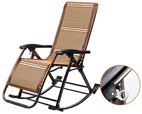 Balkon Büro Relaxsessel Bambusmatte Liegender Gartenstuhl Outdoor Garten | Klappbare Sonnenliege, verstellbare Sonnenliegen, Liegestuhl für Hof, Wohnzimmer, Balkon, Terrasse, Strand