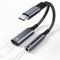 TEFLOTY Adaptador USB C a Jack 3.5mm, 2 en 1 Adaptador Auriculares Audio Tipo C y Carga Rápida PD 60W, Adaptador Tipo C Compatible con iPhone 15/Pro/MAX, Samsung S24/S23, Xiaomi, Huawei USW