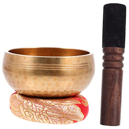 1 juego de cuenco de meditación para yoga, cuenco para cantar de Buda, gong tibetano, decoración Zen, cuenco de yoga para meditación, cuenco para cantar tibetano, cuenco para cantar Zen, accesorio