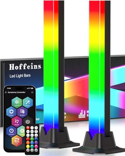 Smart RGB Led Light Bars Hoffeins Led Light Bar with 16 Million Colors Music Sync APP & Remote Control Timing Function Color Changing Ambient Lighting for Room TV Backlight PC Gaming Monitor Desk