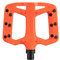 Funn Taipan S Fahrradpedale aus Glasfaserverstärktem Thermoplast mit 9/16-Zoll-CrMo-Achsen für MTB/BMX/Urban/Gravel, Geeignet für Jugendliche, Kinder und Junge Fahrer (Orange)