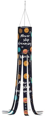 101,6 cm leichte süße Planeten Halloween Windsäcke hängende Dekorationen Flagge Windsocken für Partyzubehör