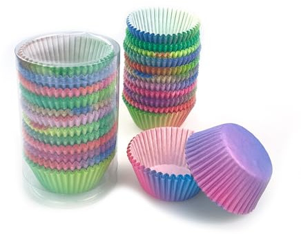 Abiyou 600 Pezzi Pirottini di Carta per Muffin, Pirottini per Cupcake, Mini Pirottini Muffin, Cupcake Stampi, Pirottini Coppetta da Forno, Mini Tazze da Muffin, per Dessert Compleanni Feste