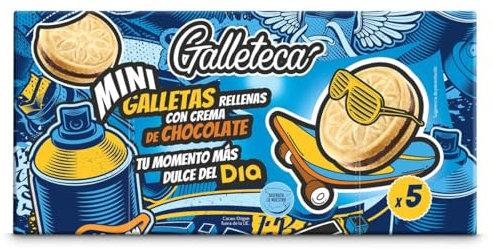 Mini galletas rellenas de crema de chocolate Galleteca de Dia caja 220 g